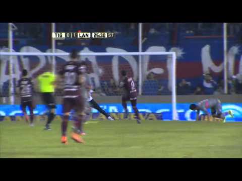 Sand y Acosta tuvieron el segundo. Tigre 0 - Lanús 1. Fecha 15. Primera División 2016.