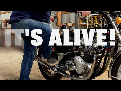 1975 Norton Commando MK3 project first start in decades