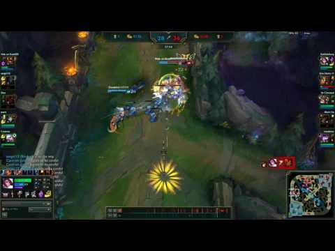 League of legends fiora killing taliyah on mid air ulti