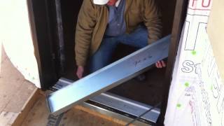 Waterproofing the door threshold