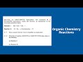 Organic Chemistry Reactions Grade 12 Physical Sciences Prelim 2020