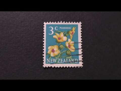 Postage stamp. New Zealand. Puarangi. Price 3 cents.