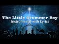 THE LITTLE DRUMMER BOY Instrumental With Lyrics Christmas Carol PIANO Cover