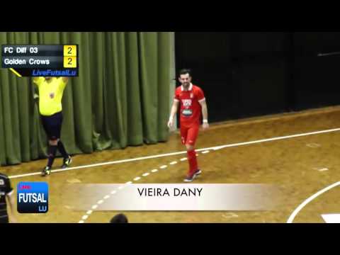 FC Differdange 03 VS Golden Crows Feulen 1/4 Final Coupe Futsal FLF 15/16 (Resume)