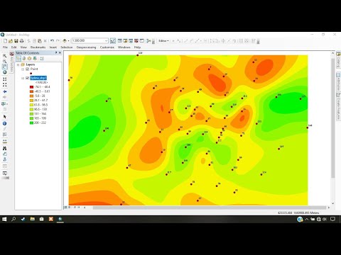 Spline Interpolation Using Arcgis