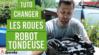 Changer les roues d’un robot tondeuse BOSCH – Tuto réparation