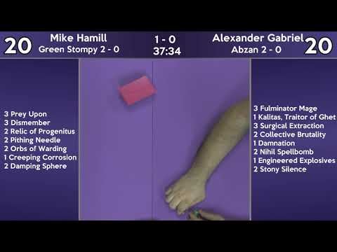 Mike Hamill (Green Stompy) vs Alexander Gabriel (Abzan) -  Sunday Night Modern 12/2/18