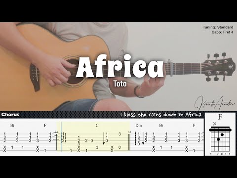 Africa - Toto | Fingerstyle Guitar | TAB + Chords + Lyrics