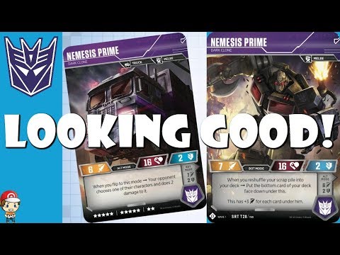 Nemesis Prime Is Looking VERY Good in the Transformers TCG! Video