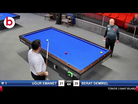 BERAT DEMİREL & UĞUR EMANET Bilardo Maçı - 2021 ERKEKLER FİNAL ETABI-KALİFİKASYON