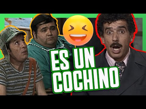 El Profesor Jirafales regaña al Chavo por su higiene