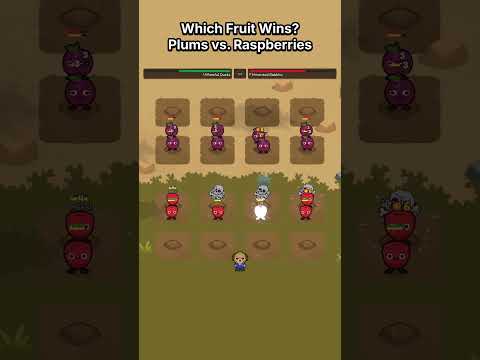 Plums vs. Raspberries 🍓 #autobattler #devlog #indiegame