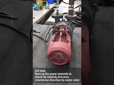 How to start and stop liquid ring vacuum pump?