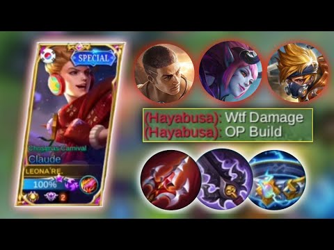 ONLY 1% CLAUDE USER STILL USE THIS BUILD!!! CLAUDE BEST BUILD COMBO TRUE DAMAGE | MLBB