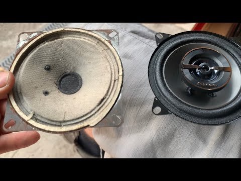Mercedes 107 SL stereo speaker installation
