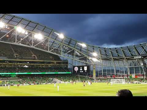 Bohemian FC 3-0 Dudelange Europa Conference 2021 Fans during game