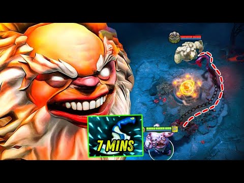 Brutal 7Mins Blink Dagger Pudge🔥24Kills Force Staff Rampage Dota 2