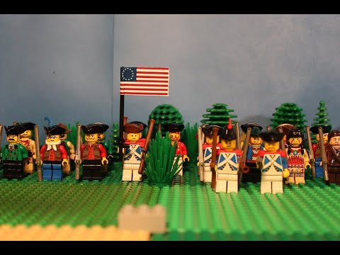 The battle of Yorktown - Lego American revolution Stop motion