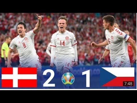 Denmark vs Czech republic  highlights and goals