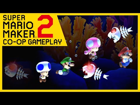 Super Mario Maker 2 - Online Multiplayer Co-op #105