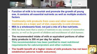 Milk products and other Nutrition Items