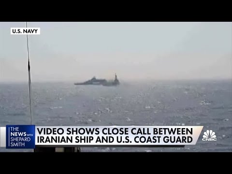 Video shows close call between Iranian ship and U.S. Coast Guard