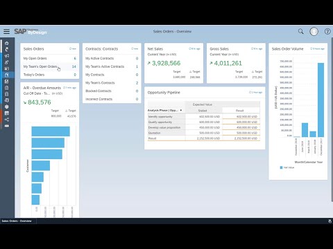 SAP Business ByDesign Built-in Analytics