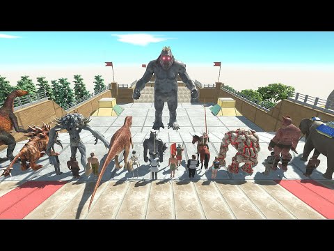 ⚡ All Units vs King Kong . All Squad Championship ?🦖 Animal Revolt Battle Simulator 🦕