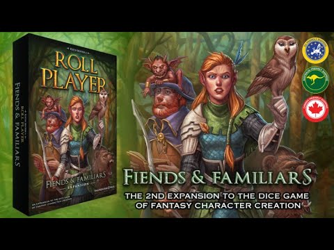 Live Unboxing FIENDS AND FAMILIARS Expansion For ROLL PLAYER Board Game