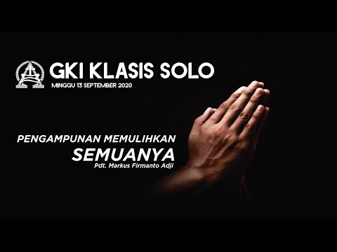 Ibadah Bersama GKI Klasis Solo, Minggu 13 September 2020
