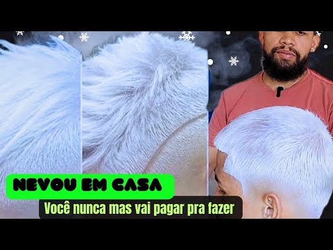 Como fazer um NEVOU em casa? tutorial mas completo do YouTube /platinado branco neve