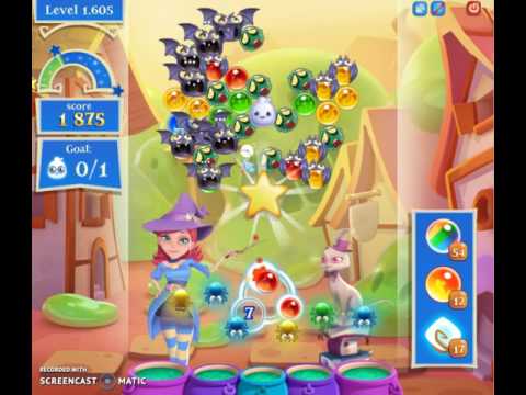 Bubble Witch Saga 2 Level 1605 with no booster