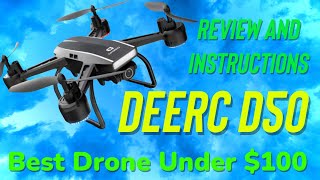 DEERC D50 Best Drone Under $100 and It’s $79! Controller has the Fluid Feel of a $600 Drone!