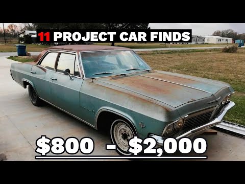 11 Classic Cars Priced at $2,000 and Below – 1960s & 1970s Projects on Sale!