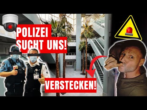 LOST PLACE // POLICE👮‍♀️ LOOKING FOR US IN ABANDONED SHOPPING MALL! WILD CAT AND MOUSE GAME!😱