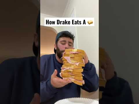 How Drake Eats A Sandwich #shorts #drakethetypeofguy #drake #meme