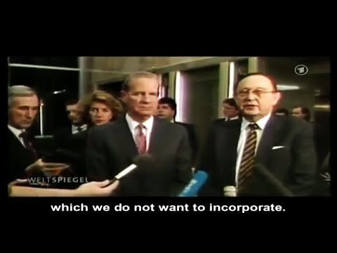 Abmachung 1990: "Keine Osterweiterung der NATO" Aussenminister Genscher und Baker