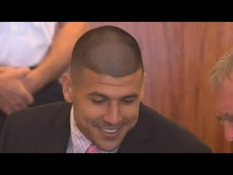 What was Aaron Hernandez saying with his body language?