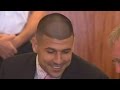 What was Aaron Hernandez saying with his body language?