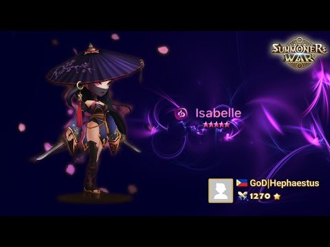 Summoners War : Special League - Isabelle ( Dark Asssasin) and the 4 star squad into battle