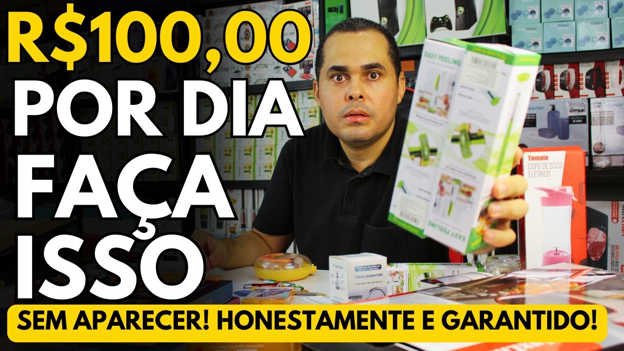 R$100,00 POR DIA:Como ganhar dinheiro na internet sem experiência vendendo na Shopee e Mercado Livre