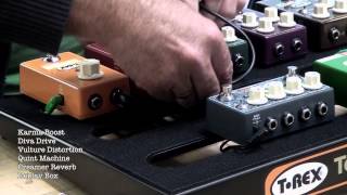 Building a T Rex pedal board