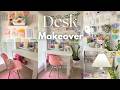 Desk Makeover Pinterest Inspired Cozy Aesthetic Cuddle Cloud