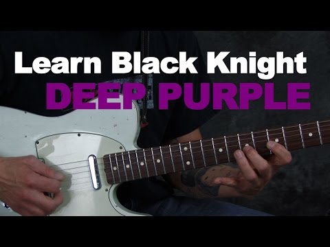 Learn guitar song lesson Black Night by Deep Purple Ritchie Blackmore licks chords rhythms