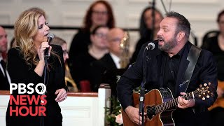 WATCH LIVE: Trisha Yearwood and Garth Brooks perform &#39;Imagine&#39; at Rosalynn Carter&#39;s memorial service