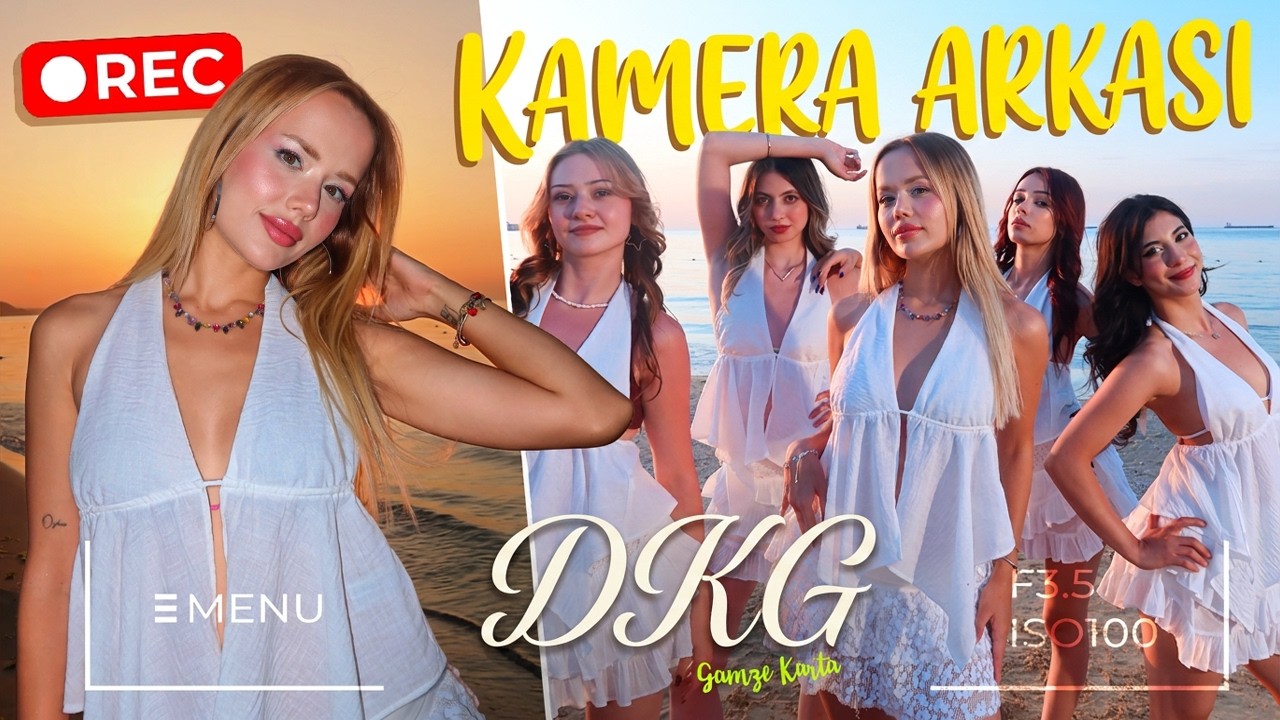 GAMZE KARTA - DENİZ KUM GÜNEŞ ( KLİP KAMERA ARKASI !?)