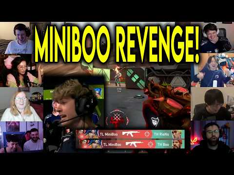 Valorant Streamers Reacts To TL MiniBoo INSANE 4k Against TH In VCT