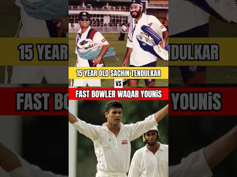 Sidhu Reveals: When Sachin Tendulkar Faced waqar Younis in 1989 Test match!