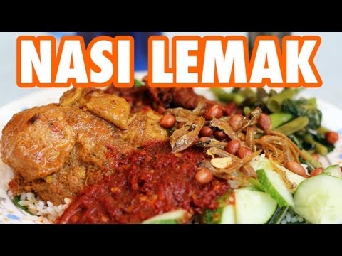 ナシレマック - 太ったご飯、天のトッピング (Nasi Lemak - Fatty Rice, Heavenly Toppings)