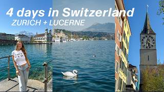 Travel vlog - 4 days in Zurich & day trip to Lucerne, Switzerland travel vlog exploring the sights & hidden gems
